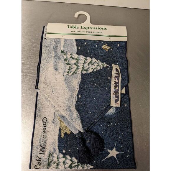 Table Expressions Decorative Christmas Table Runner NWT - Picture 1 of 8